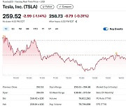 기술주 랠리에도 테슬라 1.14%↓…이틀 연속 하락