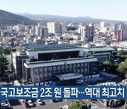 내년도 국고보조금 2조 원 돌파…역대 최고치