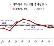 11월 대구경북 중소기업 업황전망 76.5…상승세 꺾여