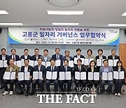 고흥군, 20개 기관과 일자리 거버넌스 업무 협약