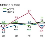 '상저하고' 사라지나...한 달 만에 다시 꺾인 생산·소비, 경기 하방 위험↑