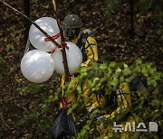 북한 쓰레기풍선 낙하 산불대비 소방훈련