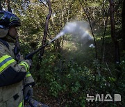 북한 쓰레기풍선 산불 대비 화재예방 합동 소방훈련