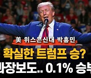 美 현지 "확실한 트럼프 승리? 과장보도..0.1% 승부"