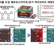 KAIST, 페로브스카이트 혼종 태양전지 세계 최고 효율 달성