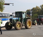 트랙터 시위 민통선 주민들