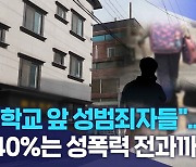 "학교 앞 성범죄자들".. 40%는 성폭력 전과까지