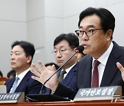 [국감]정진석 "윤·명 통화, 정치적·법적·상식적으로 아무 문제 없다"