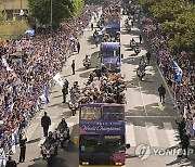 APTOPIX Dodgers Parade Baseball