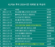 KLPGA 투어 2024시즌 우승자 명단…마다솜, 에쓰오일 챔피언십 우승