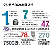 1번째 흑인 女 후보, 경합주 7곳, 매직넘버 270…숫자로 보는 미 대선