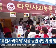 ‘홍천사과축제’ 사흘 동안 4만여 명 방문