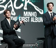 민호 '창민형 있어서 긴장 풀려요'[★포토]