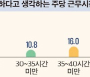 청년 10명중 3명 "주40시간 미만 근무가 적정"…'45시간 이상'의 2배↑