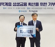 우리은행, 서민금융진흥원에 150억 기부금 출연 