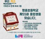 [오늘 부산]  명륜초 55회 졸업생 타임캡슐 봉인 해제 추진