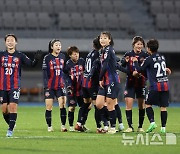 챔피언결정전 1차전 2-0 승리한 수원FC위민