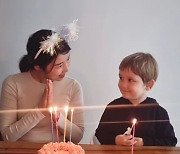 사유리, 子 젠 생일 축하 "힘든 일 대신 받았으면..태어나줘서 고마워"