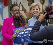 Tammy Baldwin with Kelley Robinson