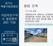 경기 특사경, 개발제한구역 내 불법행위 26건 적발