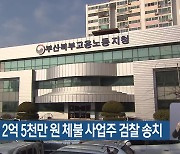 직원 임금 2억 5천만 원 체불 사업주 검찰 송치