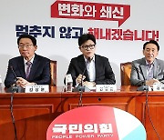 국방·외교 긴급 점검회의 주재하는 한동훈 대표