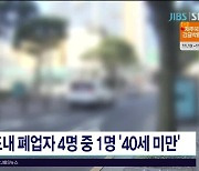 제주도내 폐업자 4명 중 1명 '40살 미만'