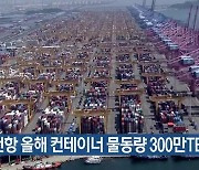 인천항 올해 컨테이너 물동량 300만TEU 돌파