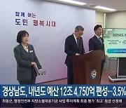 경상남도, 내년도 예산 12조 4,750억 편성…3.5% 증가