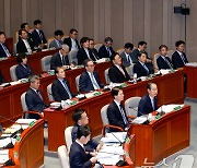 윤 대통령 대국민담화 보도, 답변하는 한덕수 총리