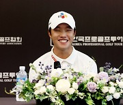 좋은 경기력 송민혁 "스윙 고치고, 아버지가 캐디 해주시니 든든" [KPGA 투어챔피언십]