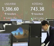 코스피, 소폭 내려 2,560대 마감…원·달러 환율 1,386.4원