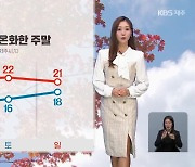 [날씨] 제주 온화한 주말…대체로 흐리고, 일요일엔 ‘비’