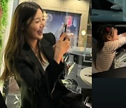 '6살↑ 검사♥' 한지혜 4살 딸, 벌써부터 억대 슈퍼카 운전 욕심 '귀여워~'