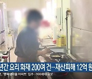 3년간 요리 화재 200여 건…재산피해 12억 원