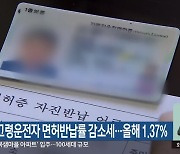 강원 고령운전자 면허반납률 감소세…올해 1.37%