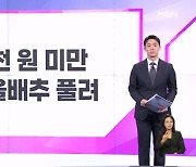 [굿모닝경제] 2천 원 미만 가을배추 풀려 / 차 할부 구입 조인다 / '연두색 번호판' 회피 조사