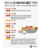 김장재료 최대 50% 할인‥내달 1일까지 '코리아 수산페스타'