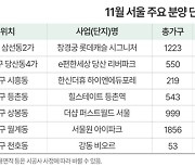 신축 귀한 서울 11월 올해 최다 분양…7개 단지 5443가구 공급