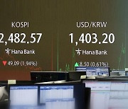 비껴간 '트럼프 훈풍'…환율 뛰고 코스피 하락