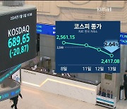 코스피 ‘끝없는 하락’ 2,410대…‘5만 전자’도 위태