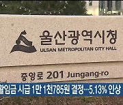 울산시, 내년 생활임금 시급 1만 1천785원 결정…5.13% 인상