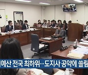 “복지예산 전국 최하위…도지사 공약에 쏠림”