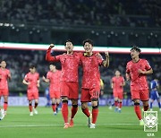 '오세훈·손흥민 연속 골' 한국, 쿠웨이트에 2-0 앞선 채 전반종료