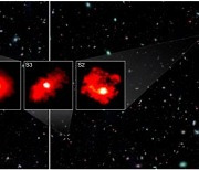 [사이테크+] 빅뱅 후 10억년 초기 우주서 거대한 '붉은 괴물' 은하 3개 발견