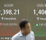 코스피 장중 2.400선 붕괴됐다가 회복…삼성전자 5% 이상 상승