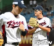 김서현,'멋진 수비 고마워요' [사진]