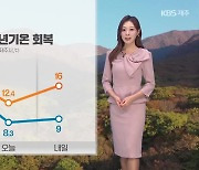 [날씨] 제주 내일 점차 평년기온 회복…흐리고 곳곳 비 조금