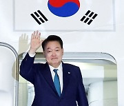 윤 대통령, G20 정상회의 참석차 브라질 도착 [뉴시스Pic]