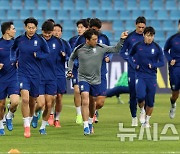 팔레스타인과 경기 하루 앞둔 축구 대표팀